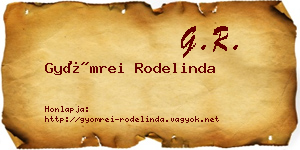 Gyömrei Rodelinda névjegykártya